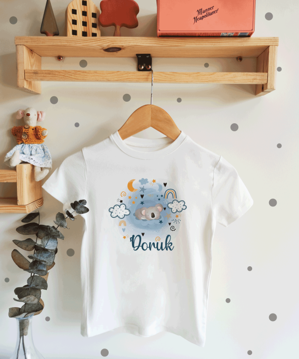 Uykucu Koala Desenli Çocuk T-shirt
