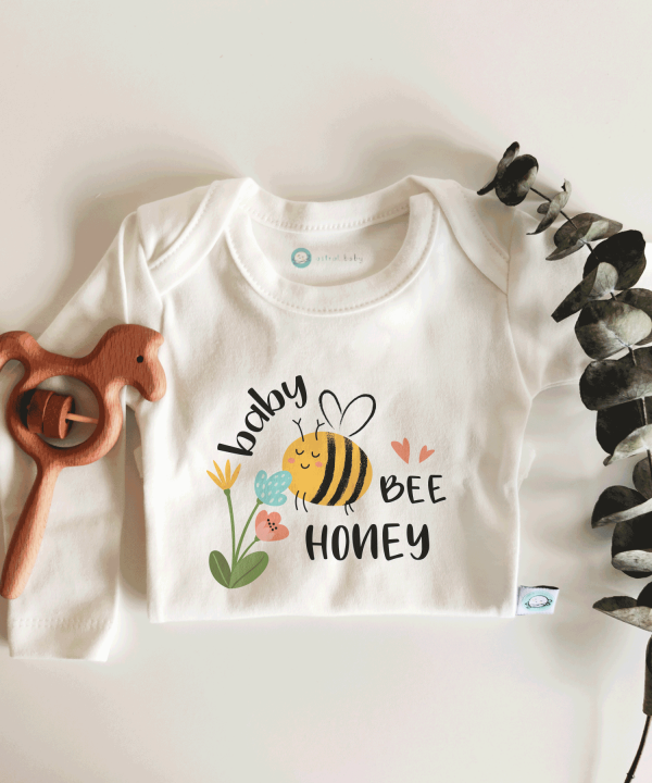 Bee Honey Kısa / Uzun Kol Çıtçıtlı Bebek Body