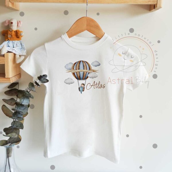 Balondaki Bebek Desenli Desenli Çocuk T-shirt (Erkek Bebek)