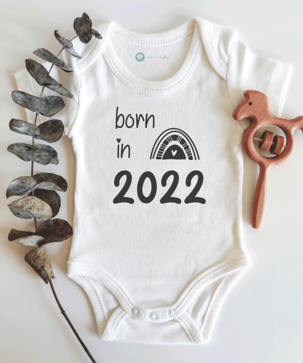 Born in 2022 Kısa / Uzun Kol Çıtçıtlı Bebek Body