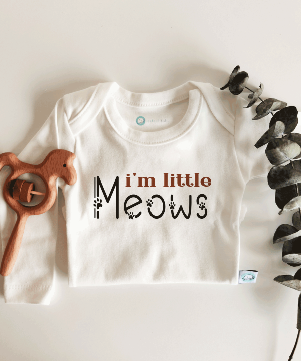 Little Meows Kısa / Uzun Kol Çıtçıtlı Bebek Body