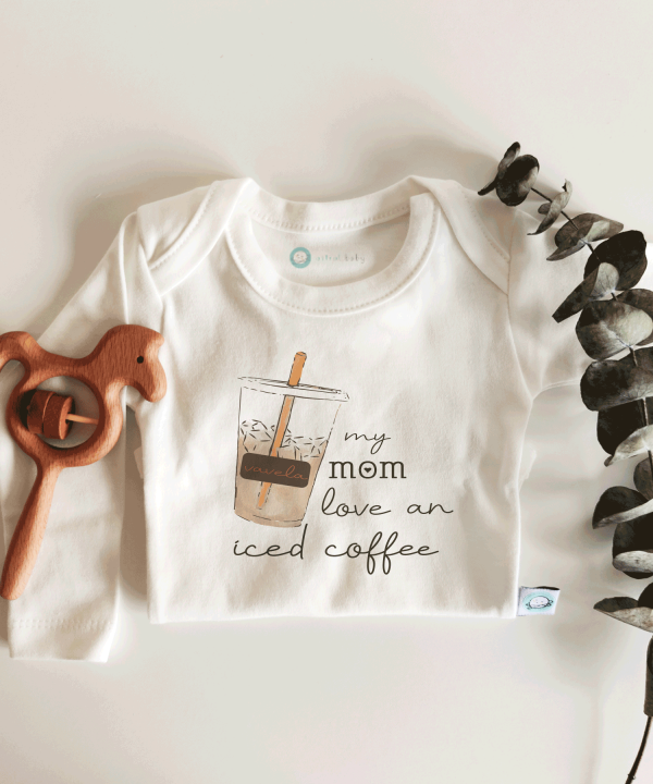 My Mom Love an Coffee Kısa / Uzun Kol Çıtçıtlı Bebek Body