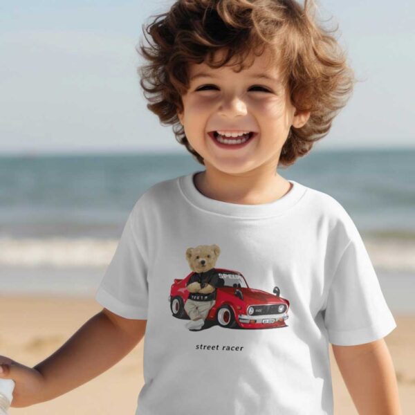 Street Racer Teddy Desenli Çocuk T-shirt
