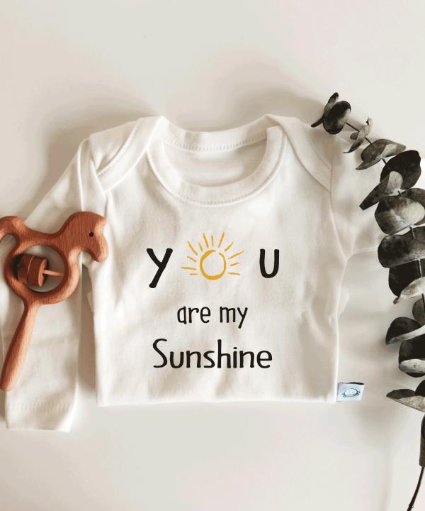 You are My Sunshine Kısa / Uzun Kol Çıtçıtlı Bebek Body